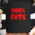 Goth Halloween 666 Cute Coffee Mug