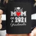 Graduation Proud Mom Of A 2021 Face Mask Graduate Senior 21 Ver2 Coffee Mug