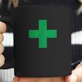 Green Medical Marijuana Cross Symbol Medicine Coffee Mug