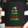 The Grinch Hand Holding 2020 Stink Stank Stunk Christmas Coffee Mug