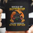 Halloween Cat Buckle Up Buttercup You Just Flipped Coffee Mug