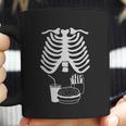 Halloween Rib Cage Skeleton Junk Food Belly Xray Coffee Mug