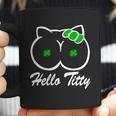 Hello Titty Irish Clover Coffee Mug