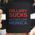 Hillary Sucks Not Monica Coffee Mug