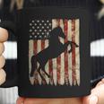 Horse American Flag Usa Patriotic Stallion Gift Coffee Mug