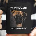 Im Innocent I Bet It Was The Cat Funny Guilty Cute Pug Coffee Mug