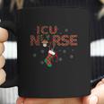 Intensive Care Unit Icu Nurse Christmas Plaid Pattern Gift Coffee Mug