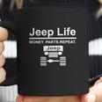 Jeep Life Money Parts Repeat Coffee Mug