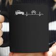 Jeeps And Paw Heartbeat For Jeepsdog And Cat Lovers Coffee Mug