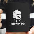 Julian Assange Keep Fighting Coffee Mug