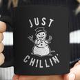 Just Chillin Snowman Cute Funny Christmas Winter Coffee Mug