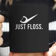 Just Floss Dental Pick Cleaner Dental Hygiene Dentist Gift Graphic Design Printed Casual Daily Basic Coffee Mug