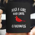 Just A Girl Who Loves Cardinals Bird Birding Gift Coffee Mug