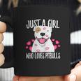 Just A Girl Who Loves Pit Bulls Dog Lover Coffee Mug