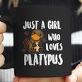 Just A Girl Who Loves Platypus Funny Platypus Costume Graphic Design Printed Casual Daily Basic Coffee Mug