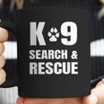 K-9 Search And Rescue K9 Sar Dog Paw Canine Handler Unit Coffee Mug