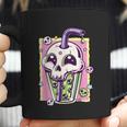 Kawaii Pastel Goth Creepy Skull Boba Bubble Tea Vaporwave Coffee Mug