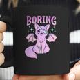 Kawaii Pastel Goth Cute Creepy Bat Cat Anime Theme Coffee Mug