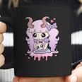 Kawaii Pastel Goth Cute Creepy Girl Anime Skull Coffee Mug