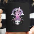 Kawaii Pastel Goth Cute Creepy Rabbit And Skull Coffee Mug