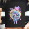 Kawaii Pastel Goth Cute Creepy Sugar Skull Day Of The Death Coffee Mug