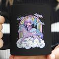 Kawaii Pastel Goth Cute Creepy Sugar Skull Unicorn Coffee Mug