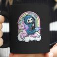 Kawaii Pastel Goth Cute Creepy Unicorn Grim Reaper Coffee Mug