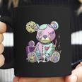 Kawaii Pink Pastel Goth Cute Creepy Teddy Bear Coffee Mug