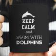 Keep Calm And Swim With Dolphins Coffee Mug