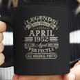 Legends Were Born In April 1952 70Th Birthday 70 Years Old Coffee Mug