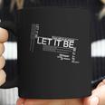 Let It Be Lyrics Art Coffee Mug