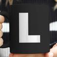 Letter L Capital Alphabet Bold Style Coffee Mug