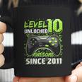 Level 10 Unlocked Awesome 2011 Video Game 10Th Birthday Gift Coffee Mug