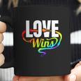 Lgbtq Love Wins Logo For Pride Month Funny Gift Coffee Mug