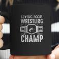 Living Room Wrestling Champ Coffee Mug