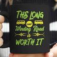 The Long And Winding Road Is Worth It Camping Van Coffee Mug