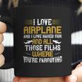 I Love Airplane And I Love Naked Coffee Mug