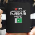 I Love My Awesome Pakistani Wife Flag Heart Coffee Mug