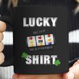 Lucky Slot Machine Casino Gambling Tshirt Darks Coffee Mug