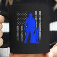 Male K9 Officer Blue Line Flag For K9 Handlers Coffee Mug