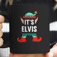 Mens Its Elvis Elf Personalized First Name Coffee Mug