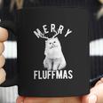 Merry Fluffmas Funny Christmas Cat Coffee Mug