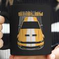 Mustang Shelby Gt500 2007 2009 Yellow Coffee Mug