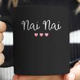 Nai Nai Chinese Grandma Grandmother Cute Pink Hearts Nai Nai Gift Coffee Mug