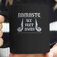 Namaste 6 Feet Away Social Distancing Coffee Mug