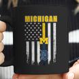 Official Michigan Michigan Wolverines Detroit Tigers American Flag Shirt Coffee Mug