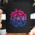 Pentagram Satanic Goth Lgbtq Bisexual Flag Gay Pride Ally Bi Coffee Mug