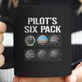 Pilot Six Pack Funny Pilot Aviation Flying Gift Coffee Mug