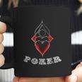 Poker Spades Hearts Diamonds Club Shiny Bling Overlap Coffee Mug