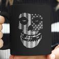 Popfunk Misfits Officially Licensed Gray American Flag Skull Coffee Mug